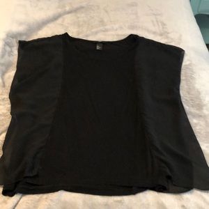H&M blouse with flutter sleeves